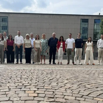 Project members standing together