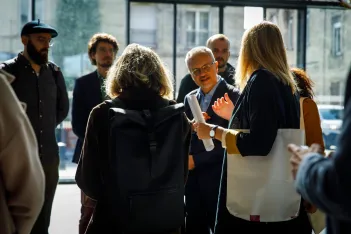 City Panel participants during a site visit at Bordeaux Central Station.