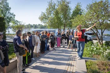 Site visit during City Panel meeting Umeå.