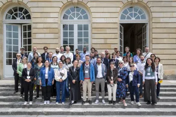 Participants of the DUT City Panel in front of Bordeaux city hall.