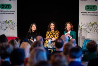 Anna Gumbau moderated the opening session with Rosalinde Van Der Vlies, Clean planet Director at European Commission and Anna Wang, Chair of the DUT Partnership 