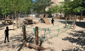 Children in a schoolyard