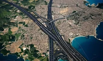View of a city from above