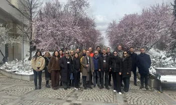 Project members standing together