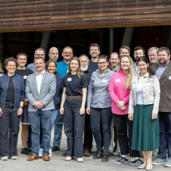 Project members standing together